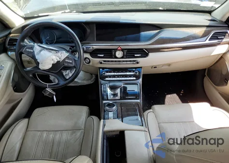 2018 Genesis G90 Ultimate z USA, uszkodzony, nr VIN KMHG54JH0JU042086